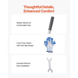 Nurmikon tasoitusrulla hiiliteräs 254x430 mm pohjalevy 5-osainen 198 cm varsi