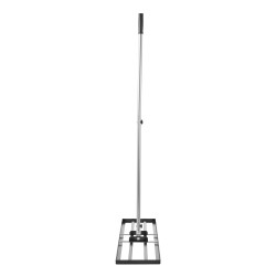 Nurmikon tasoitusharja hiiliteräs pitkä varsi 2130 mm pohjalevy 254x914 mm