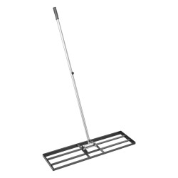 Nurmikon tasoitusharja hiiliteräs pitkä varsi 2130 mm pohjalevy 254x914 mm