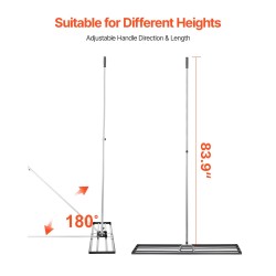 Nurmikon tasoitusharja hiiliteräs pohjalevy 1219 mm pitkä 2130 mm kahva