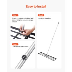 Nurmikon tasoitusharja hiiliteräs pohjalevy 1219 mm pitkä 2130 mm kahva