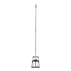 Nurmikon tasoitusaharava ruostumaton teräs ja alumiiniseos 254 x 1219 mm säädettävä varsi