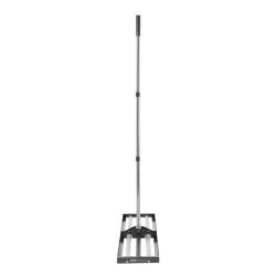 Nurmikon tasoitusharja ruostumatonta terästä 254 x 914 mm säädettävä varsi