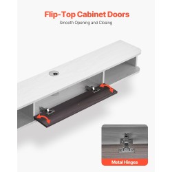 Seinäkiinnitteinen leijuvapaneelinen TV-taso 55-tuumainen E1-lastulevy valkoinen puunsävy