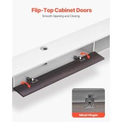 Seinäasenteinen kelluva TV-taso 1800 mm E1-lastulevy valkoinen ja puunsävy reititinpaikalla