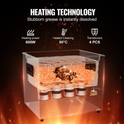 Ultraäänipesuri 10 L ruostumaton teräs 40 kHz KZ-F10 digitaalinen ohjauspaneeli