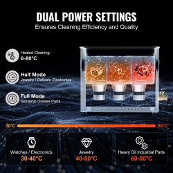 Ultraäänipesuri 6L 40kHz 180W 500W lämmitys ruostumaton terässisäiliö digitaalinen ohjauspaneeli