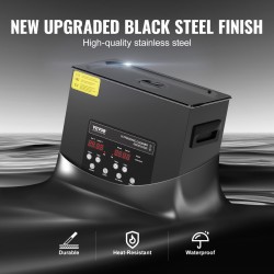 Ultraäänipesuri 6L 40kHz 180W 500W lämmitys ruostumaton terässisäiliö digitaalinen ohjauspaneeli