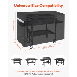 Grillinsuojus 600D polyesteri kolmikerroksinen vesitiivis musta