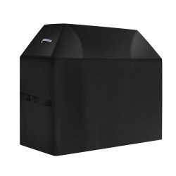 Grillinsuojus 58-tuumainen polyesterikuitu PVC-sisävuori vedenpitävä musta kaasugrilleille