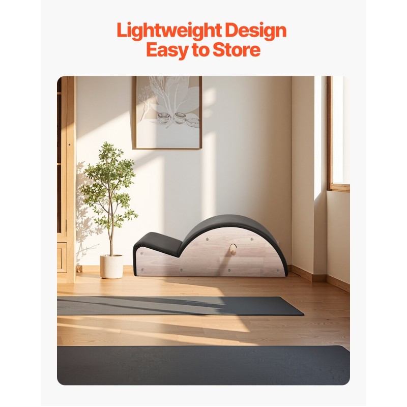 Pilates-selkäkaari luonnonkumipuusta suurikokoinen kaksipuolinen selkärangan harjoitusväline