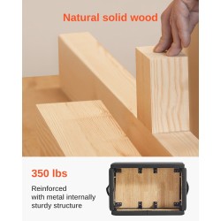 Pilates-laatikko reformeriin monikerroksinen puu metallivahvistettu PU-nahkainen 625x435x240 mm