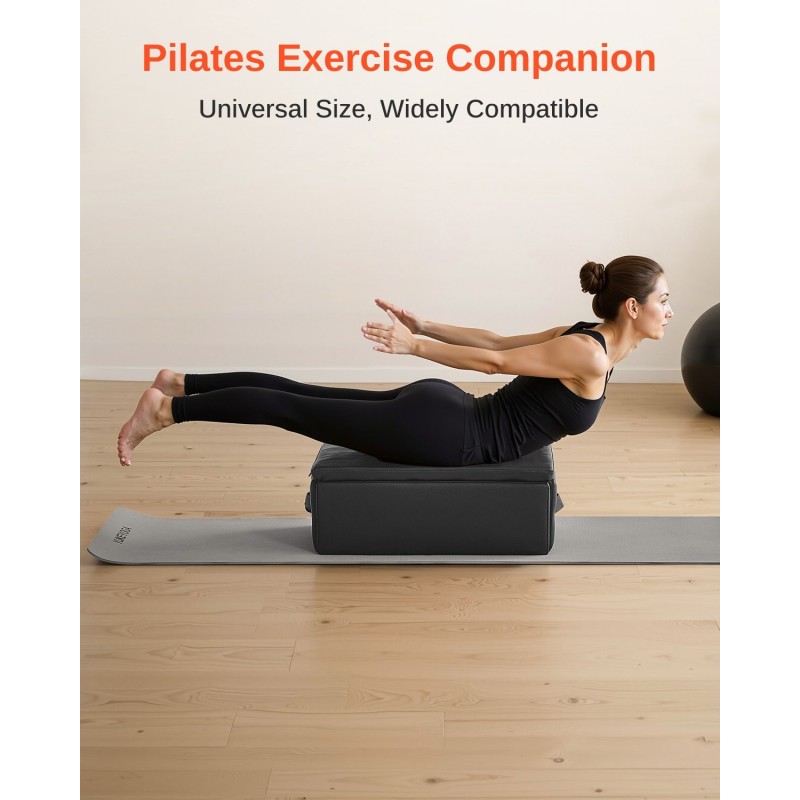 Pilates-laatikko reformeriin monikerroksinen puu metallivahvistettu PU-nahkainen 625x435x240 mm