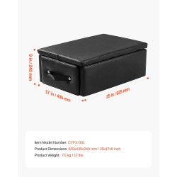 Pilates-laatikko reformeriin monikerroksinen puu metallivahvistettu PU-nahkainen 625x435x240 mm