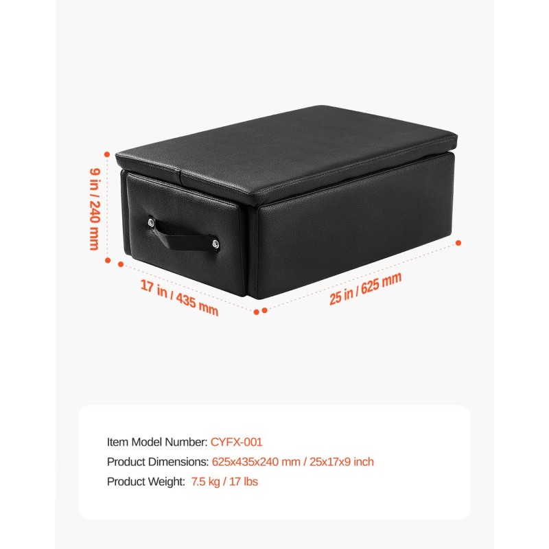 Pilates-laatikko reformeriin monikerroksinen puu metallivahvistettu PU-nahkainen 625x435x240 mm