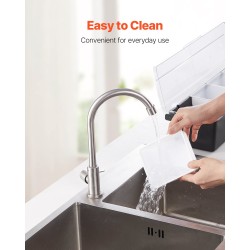 Viilennettävä lisäkeastia 4 lokeroa 800 ml läpinäkyvä kääntökansi BPA-vapaa muovi