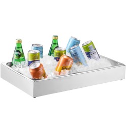 Ruokatarjoilukontti 1 1 GN ruostumatonta terästä läpinäkyvällä kannella