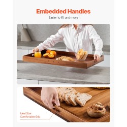 Liesitasosuoja ja leikkuulauta akaasiapuinen 76,2x55,9 cm alumiiniseoskahvoilla