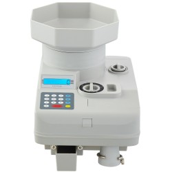 Kolikkolaskuri ja lajittelija ammattikäyttöön 11000 kolikkoa 1300 kpl minuutissa LED näyttö