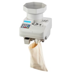 Kolikkolaskuri ja lajittelija ammattikäyttöön 11000 kolikkoa 1300 kpl minuutissa LED-näyttö