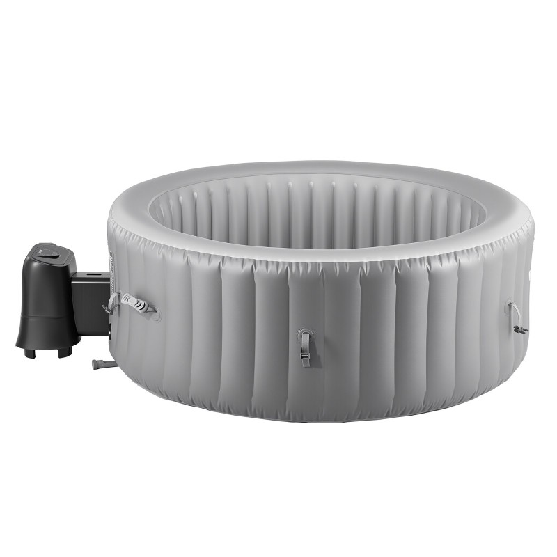 Täytettävä poreallas PVC-verkkomateriaalista ulkokäyttöön halkaisija 208 senttimetriä 4–6 henkilölle 130 ilmasuihkua