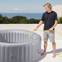 Täytettävä poreallas PVC-verkkomateriaali ulkokäyttöön halkaisija 240 cm 6–8 hengelle