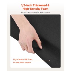 Kampaamomatto PVC-pintainen NBR-vaahto 1525 x 910 mm 13 mm paksu ammattikäyttöön