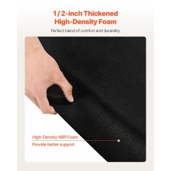 Kuusikulmainen kampaamomatto PVC-pintainen 13 mm NBR-vaahdotäyte 1225 x 1505 mm