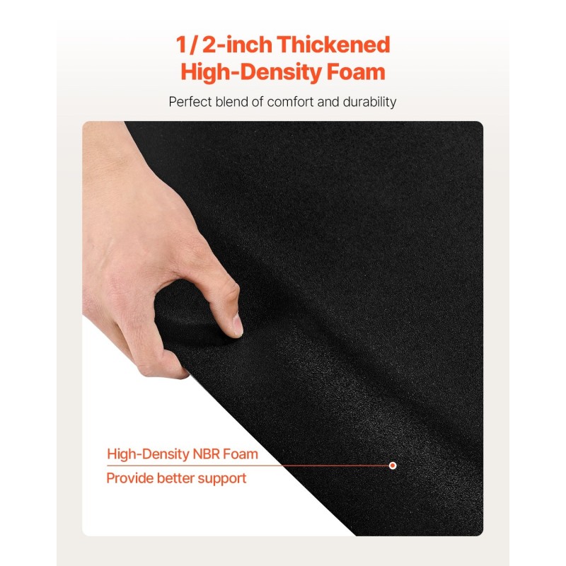 Kuusikulmainen kampaamomatto PVC-pintainen 13 mm NBR-vaahdotäyte 1225 x 1505 mm