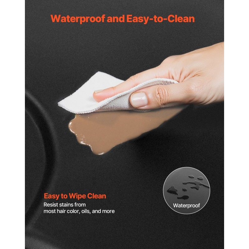 Kuusikulmainen kampaamomatto PVC-pintainen 13 mm NBR-vaahdotäyte 1225 x 1505 mm