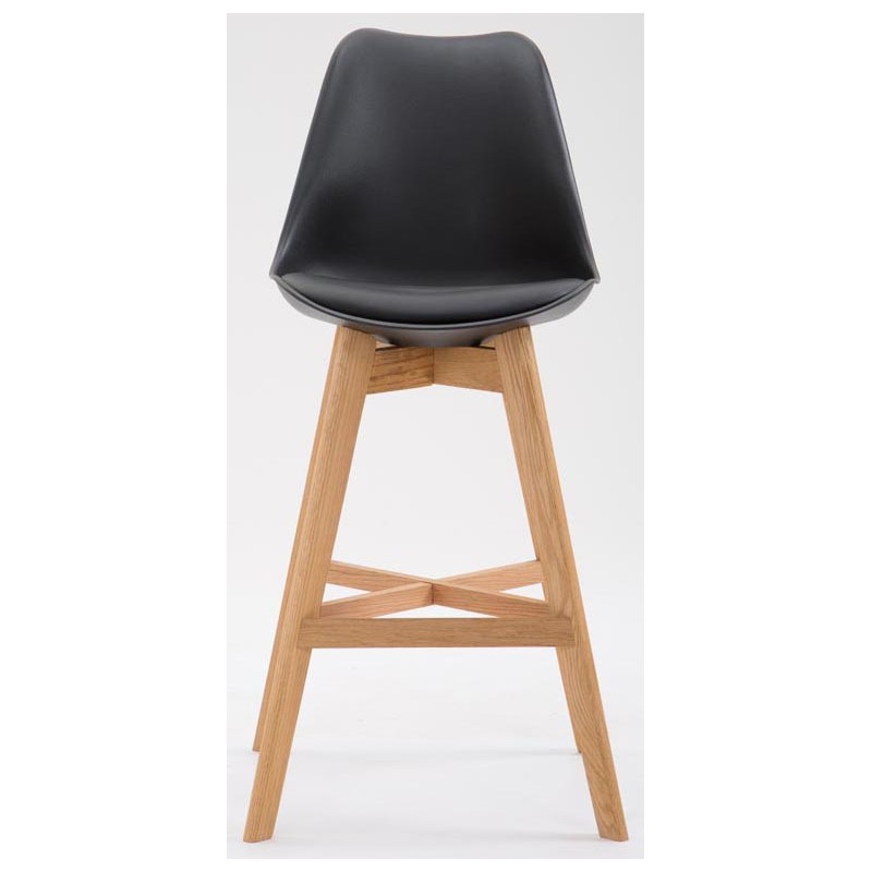 Tyylikäs kahden baarijakkarasetti selkänojalla ja jalkatuella