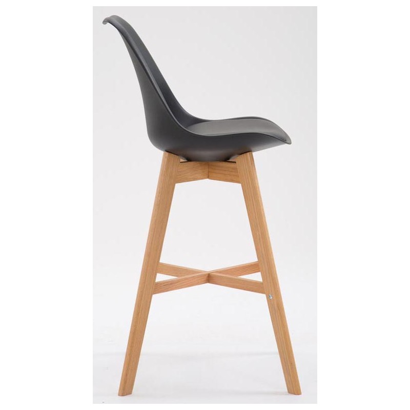 Tyylikäs kahden baarijakkarasetti selkänojalla ja jalkatuella