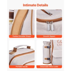 Piknikreppu 20L kestävä 600D kangas neljän hengen astiasto