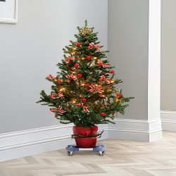 Säädettävä alusta pyörillä halkaisija 380–580 mm PP paneeli 181 kg kantavuus sininen