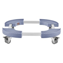 Säädettävä alusta pyörillä halkaisija 380–580 mm PP paneeli 181 kg kantavuus sininen