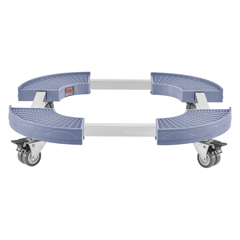 Säädettävä alusta pyörillä halkaisija 380–580 mm PP paneeli 181 kg kantavuus sininen