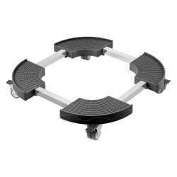 Rullaalusta PP paneeli 380 580 mm roska astioille ja kasviruukuille kantavuus 181 kg