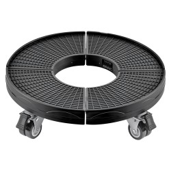 Rullaalusta PP-paneeli 380–580 mm roska-astioille ja kasviruukuille kantavuus 181 kg