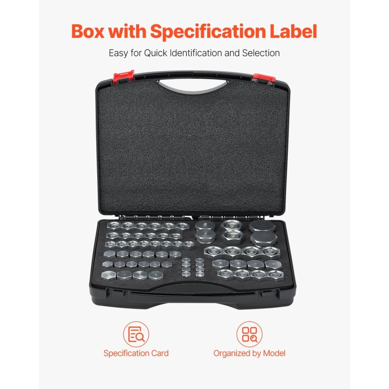 Hydrauliikkatulppasarja 64-osainen sinkitty 45-teräksestä DIN-liittimillä koot 14–36 putkille