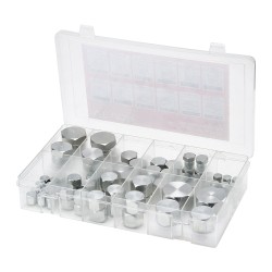 Hydraulitulppa ja suojamuhvisarja 72-osainen sinkitty 45-teräksinen JIC 37 asteen