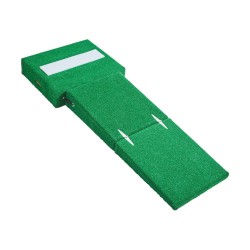 Siirrettävä syöttökumpu 77 tuuma keinonurmella syöttökumilla ja kantokahvoilla baseball ja softball harjoitteluun