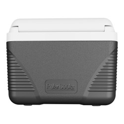 Kannettava eristetty kylmälaukku 8 l harmaanvalkoinen polyeteeni ja polypropeeni