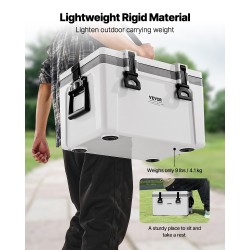 Kova kannettava kylmälaukku 24,6 l PE PP eristetty sivukahvoilla olkahihnalla