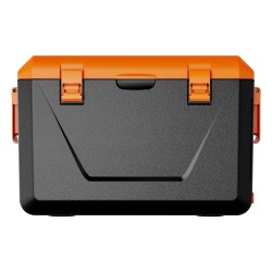 Kovakantinen kannettava kylmälaukku 60 litraa 48 tunnin eristys harmaanvalkoinen kahvoilla