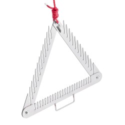 Vesikasaharava 24-tuumainen kolmisivuinen taittuva varsi ruostumaton teräs 9-metrinen köysi