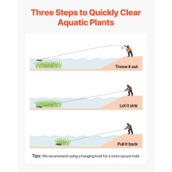 Rautainen köysimallinen vesikasvihara 9 metrin köydellä ja keräyspussilla