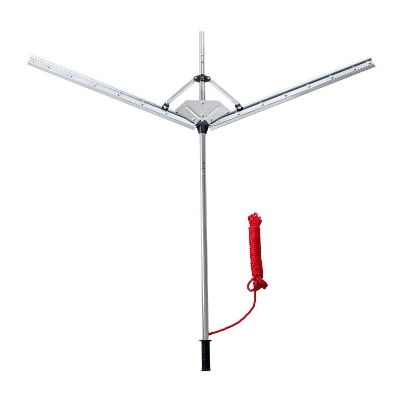 Järvi- ja lampikasvien leikkuri ruostumaton varsi 1,17–1,57 m leikkuuleveys 9 m köysi