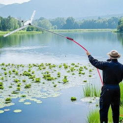 Järviruohonleikkuri ja harava ruostumatonta terästä säädettävä 920–1219 mm nailonköysi 9 m