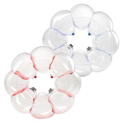 Puhallettavat törmäilypallot 2 kpl 1,2 m paksu PVC pehmeät kahvat ulkoleikkeihin