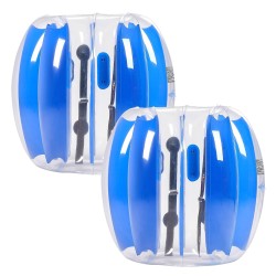 Täytettävät törmäilypallot PVC 950x950x900 mm 2 kpl siniraidalliset ulkopeleihin